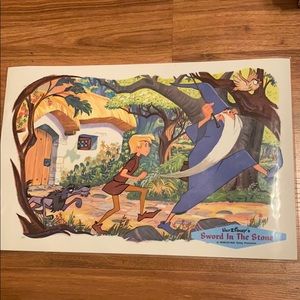 Sword In The Stone laminated placemats